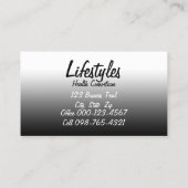 Puzzelstukjes op Fork Health Professional Visitekaartje (Achterkant)