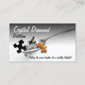 Puzzelstukjes op Fork Health Professional Visitekaartje (Voorkant)