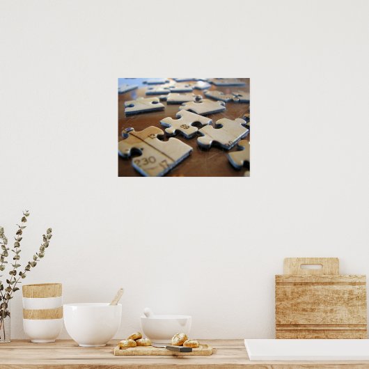 puzzelstukjes poster (Keuken)