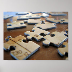puzzelstukjes poster