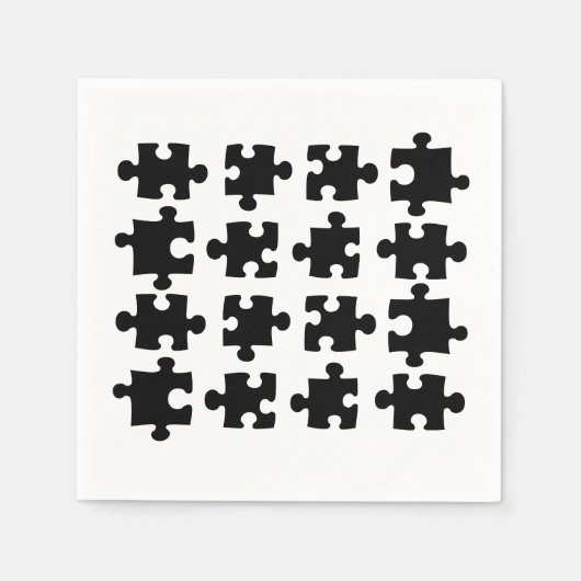 puzzelstukjes servet (Voorkant)