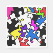 puzzelstukjes servet (Voorkant)