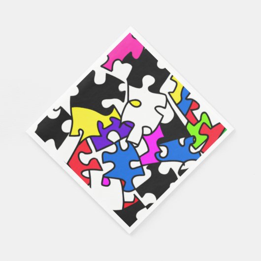 puzzelstukjes servet (Hoek)