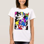 puzzelstukjes t-shirt (Voorkant)