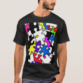 puzzelstukjes t-shirt (Voorkant)