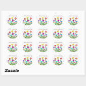 Puzzelstukjes tuin stickers (Vel)