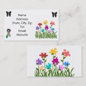 puzzelstukjes tuinvisitekaartjes visitekaartje (Voorkant / Achterkant)