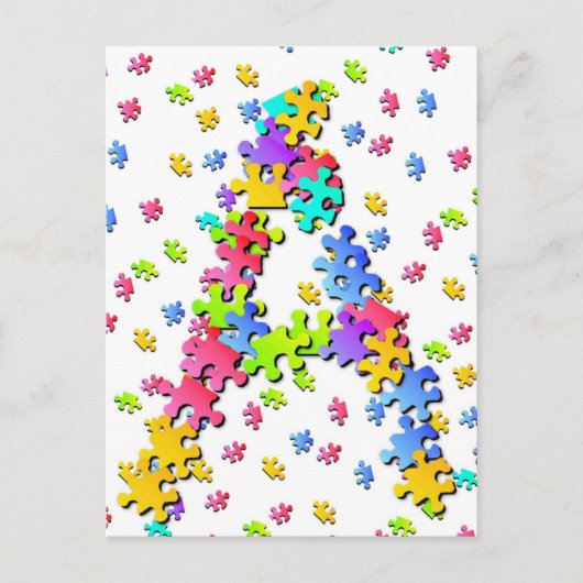 Puzzelstukken - A Briefkaart (Voorkant)