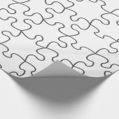 Puzzelstukken (achtergrondkleur of Afbeelding toev Cadeaupapier (Hoek)