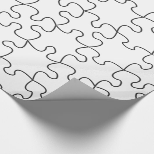 Puzzelstukken (achtergrondkleur of Afbeelding toev Cadeaupapier (Hoek)