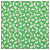Puzzelstukken Groen en Wit Stof (Swatch)