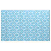 Puzzelstukken Lichtblauw en Wit Stof (Fat Quarter)