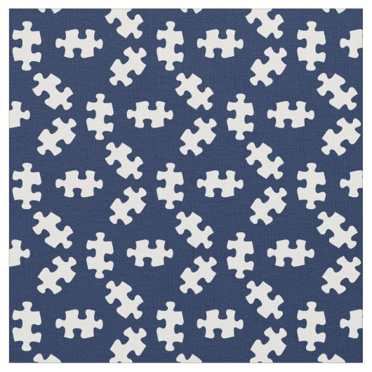 Puzzelstukken Midnight Blue en White Stof (Close Up)