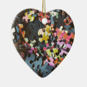 Puzzelstukken Ornamenten in de vorm van een hartvo (Rechts)