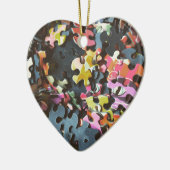 Puzzelstukken Ornamenten in de vorm van een hartvo (Links)