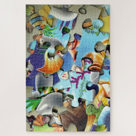 puzzelstukpuzzel voor afbeelding legpuzzel (Verticaal)