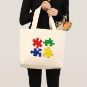 Puzzelstukzak Grote Tote Bag (Voorkant (product))