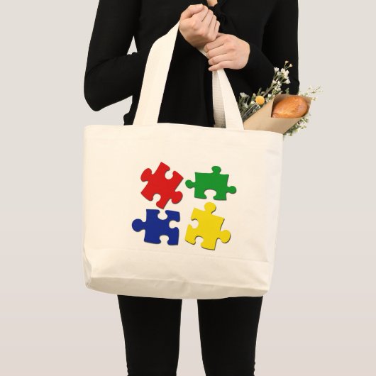 Puzzelstukzak Grote Tote Bag (Voorkant (product))