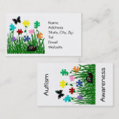 Puzzeltuin met visitekaartjes van insecten (Voorkant / Achterkant)