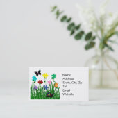 Puzzeltuin met visitekaartjes van insecten (Staand voorkant)