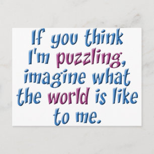 puzzelwereld briefkaart