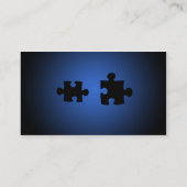 Puzzle649 PUZZLE PIECES BLACKS BLUES DIGITAL WALL Visitekaartje (Achterkant)