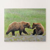 Puzzle 16x20 "56 overmaatse stukken" van grizzlies legpuzzel (Horizontaal)