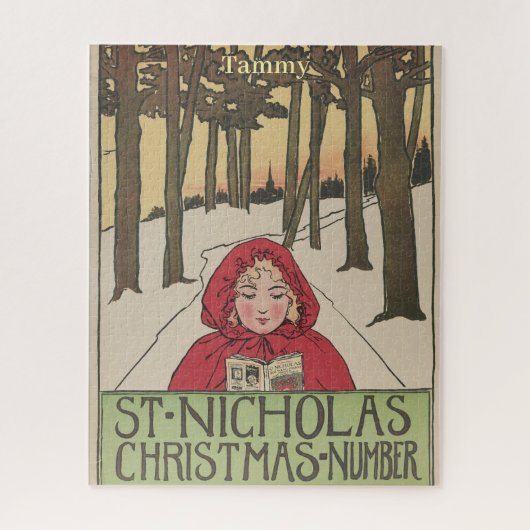 PUZZLE 1896 St Nicholas kerstnummer kunst Legpuzzel (Verticaal)
