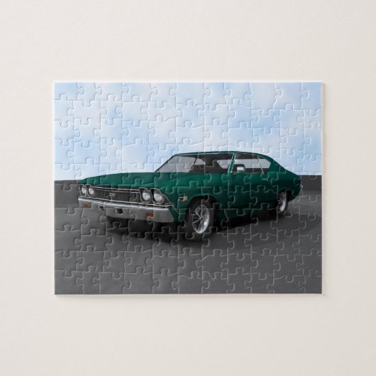 Puzzle: 1968 Chevelle SS: Groene finse Legpuzzel (Horizontaal)