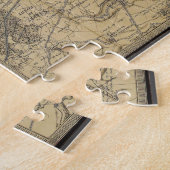 Puzzle 252 mapa antiguo de París Legpuzzel (Zijkant)
