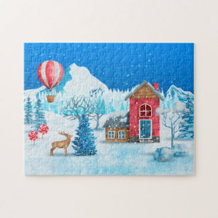 Puzzle (27,9 x 35,5 cm, 252 pcs) - Wintersceen Legpuzzel