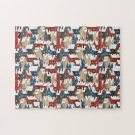 Puzzle (27,9 x 35,5 cm, 252 pcs) - Winterwoningen Legpuzzel