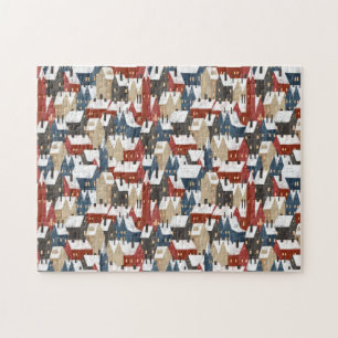 Puzzle (27,9 x 35,5 cm, 252 pcs) - Winterwoningen Legpuzzel