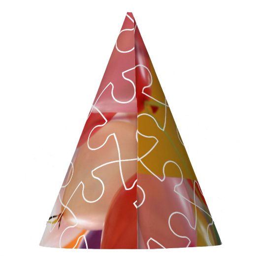 Puzzle 4th Birthday Feesthoedjes (Achterkant)