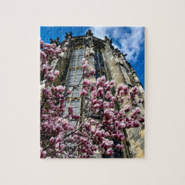 Puzzle Aachen Dom Magnolie  Legpuzzel