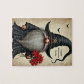 PUZZLE Aanpasbare Halloween Tovenaar Kabouter Legpuzzel (Horizontaal)