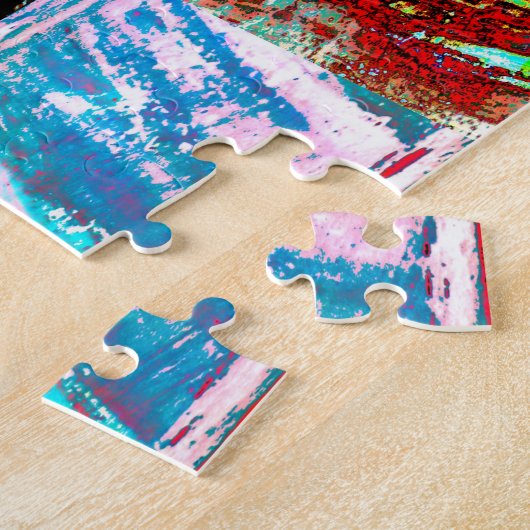 Puzzle – Abstract Grid Legpuzzel (Zijkant)