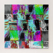 Puzzle – Abstract Grid Legpuzzel (Horizontaal)