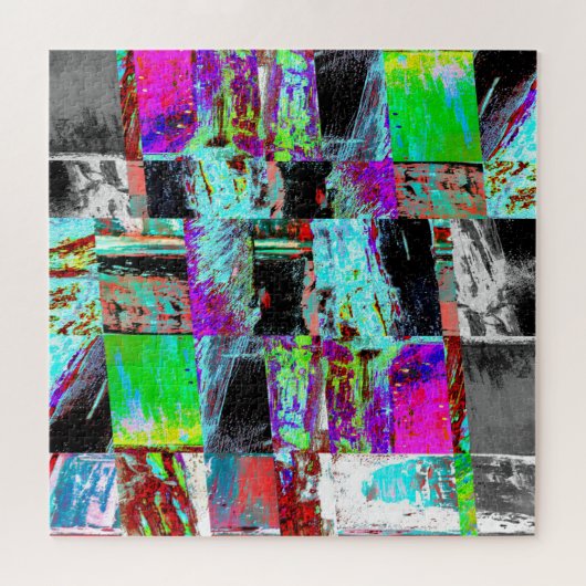 Puzzle – Abstract Grid Legpuzzel (Horizontaal)