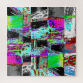 Puzzle – Abstract Grid Legpuzzel (Verticaal)