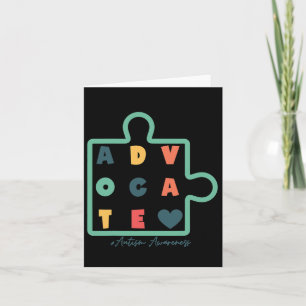 Puzzle Advocate Autism Awareness Autism Support Kaart
