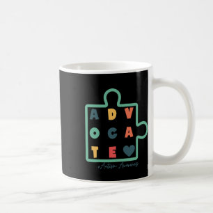 Puzzle Advocate Autism Awareness Autism Support Koffiemok