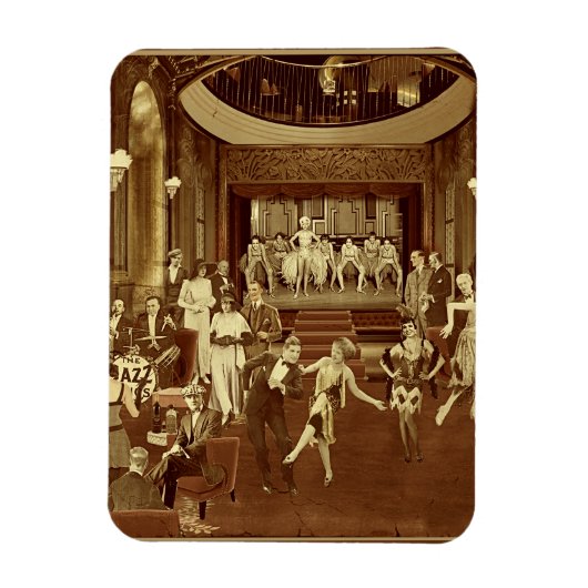 Puzzle Art Deco Night Club Magneet (Verticaal)