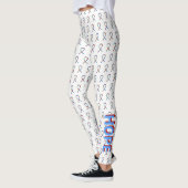 Puzzle ASD Autism Awareness Ribbon Custom Leggings (Links)
