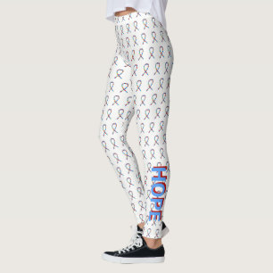 Puzzle ASD Autism Awareness Ribbon Custom Leggings