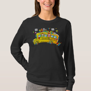 Puzzle Autism Awareness School Bus Autistic Driver T-shirt