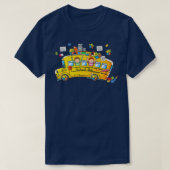 Puzzle Autism Awareness School Bus Autistic Driver T-shirt (Design voorkant)