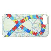 Puzzle Awareness Ribbon Angel Custom iPhone 7 Hoes (Achterkant (Horizontaal))