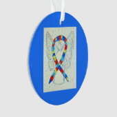 Puzzle Awareness Ribbon Angel Gepersonaliseerd sie Ornament (voorkant)