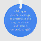 Puzzle Awareness Ribbon Angel Gepersonaliseerd sie Ornament (achterkant)